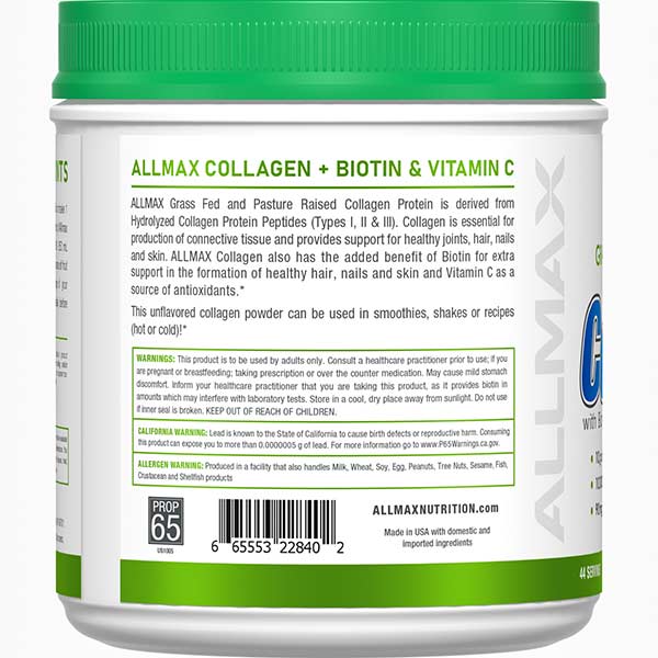 胶原蛋白肽粉+维生素WITH BIOTIN &amp; VITAMIN C COLLAGEN PEPTIDES POWDER + VITAMINS