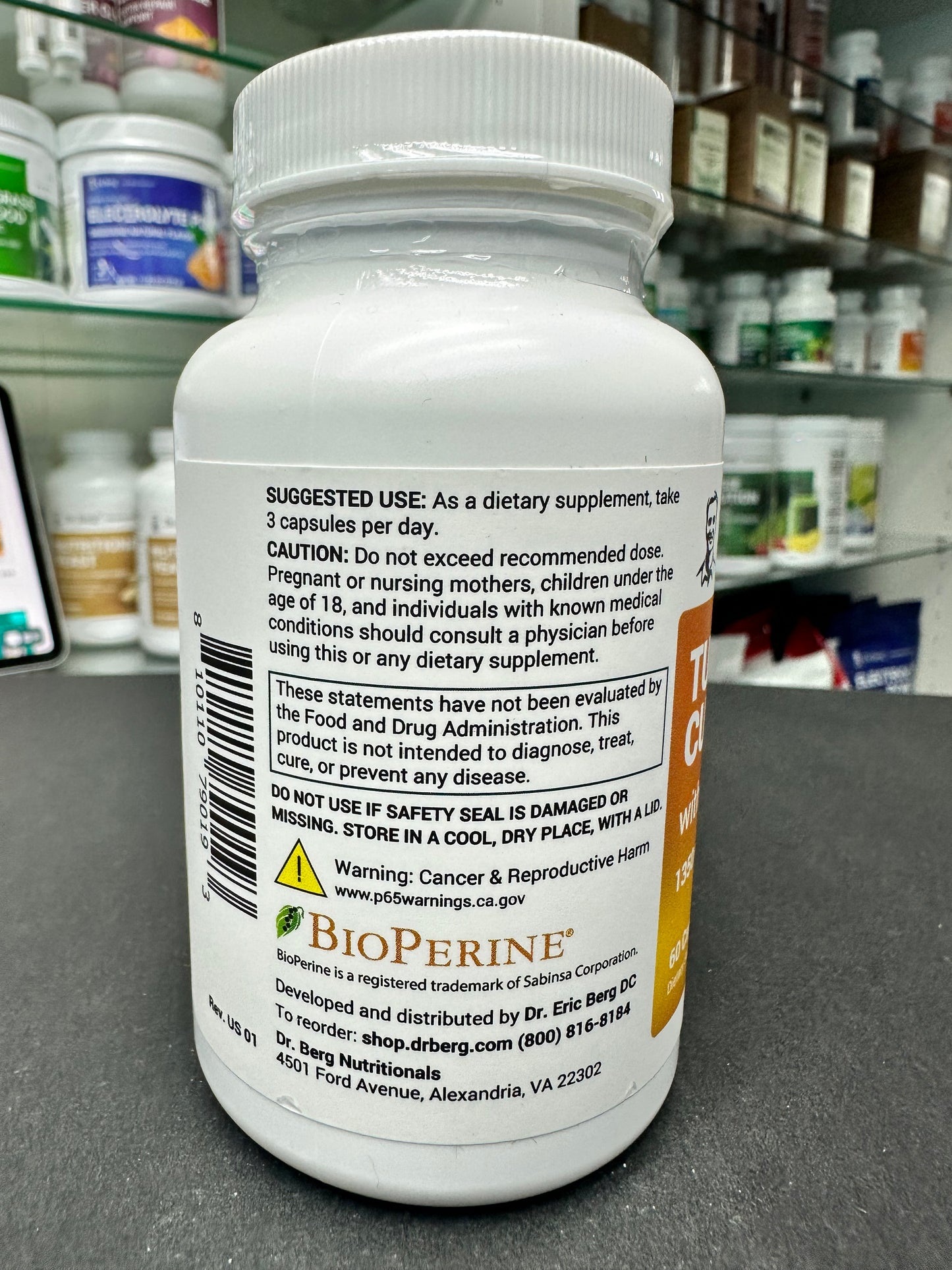 Turmeric Curcumin with Bioperine｜姜黄姜黄素与胡椒素60粒