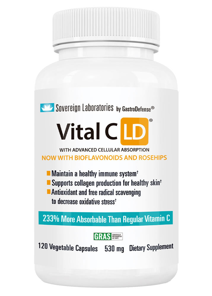 初乳 BioPRP 免疫肽粉 :: 6 盎司+Vital C-LD® 胶囊 - 120 粒 520 毫克